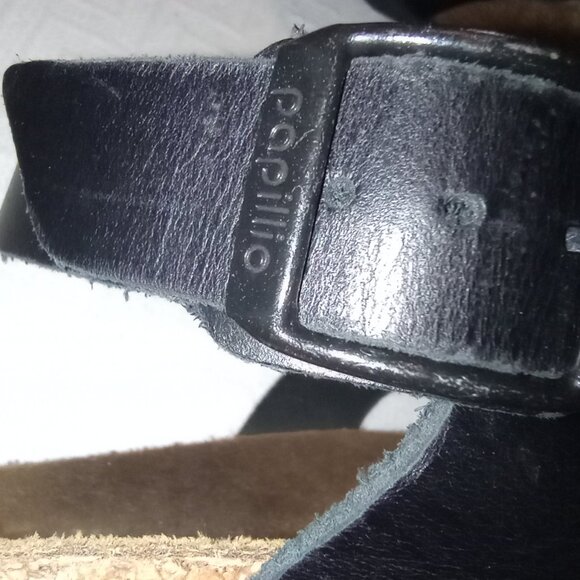 Papillio by Birkenstock Black Leather Women's Ankle Strap Sandals Size 38 - Picture 5 of 12